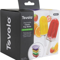 Tovolo - Classic Stackable Assorted Pop Molds, Set of 4 - TV22082-999