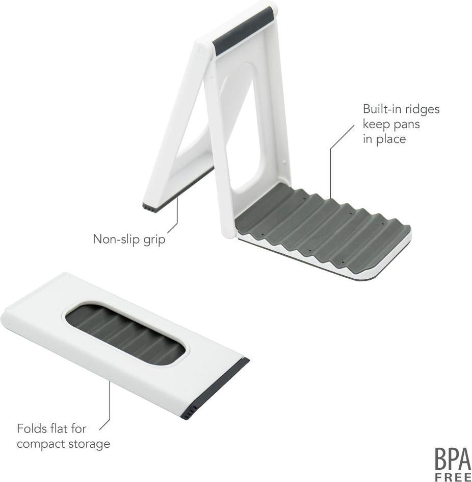 Tovolo - Countertop Folding Charcoal/White Drying Rack - TV81-28012