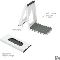 Tovolo - Countertop Folding Charcoal/White Drying Rack - TV81-28012