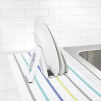 Tovolo - Countertop Folding Charcoal/White Drying Rack - TV81-28012
