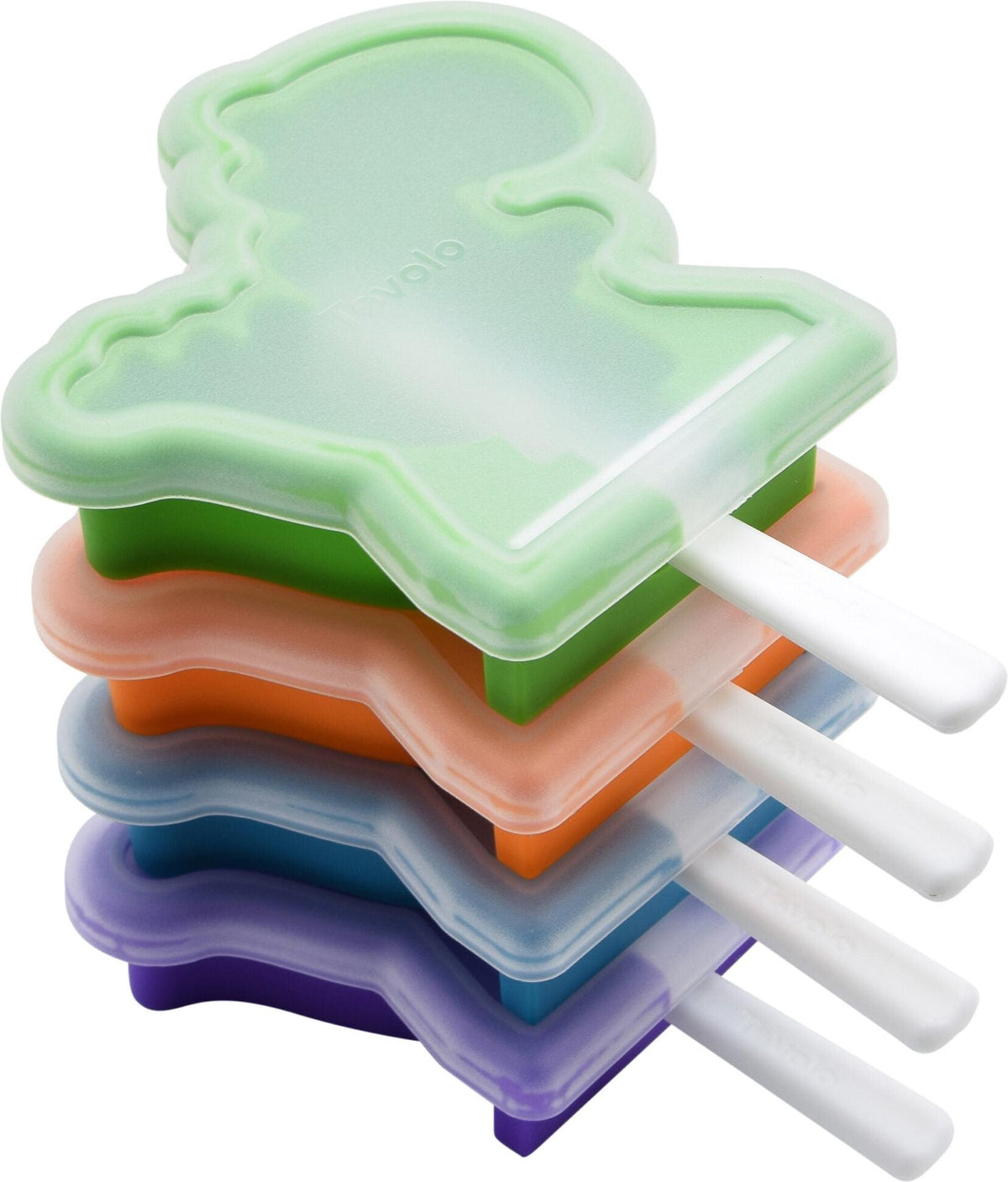 Tovolo - Dino Stackable Assorted Pop Molds, Set of 4 - TV100009-999
