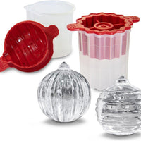Tovolo - Dots & Stripes Ornament Cayenne Ice Molds, Set of 2 - TV22942-400