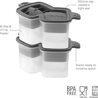 Tovolo - Double Rocks Charcoal Ice Molds, Set of 2 - TV22013-200