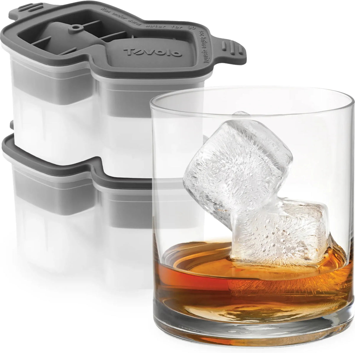 Tovolo - Double Rocks Charcoal Ice Molds, Set of 2 - TV22013-200