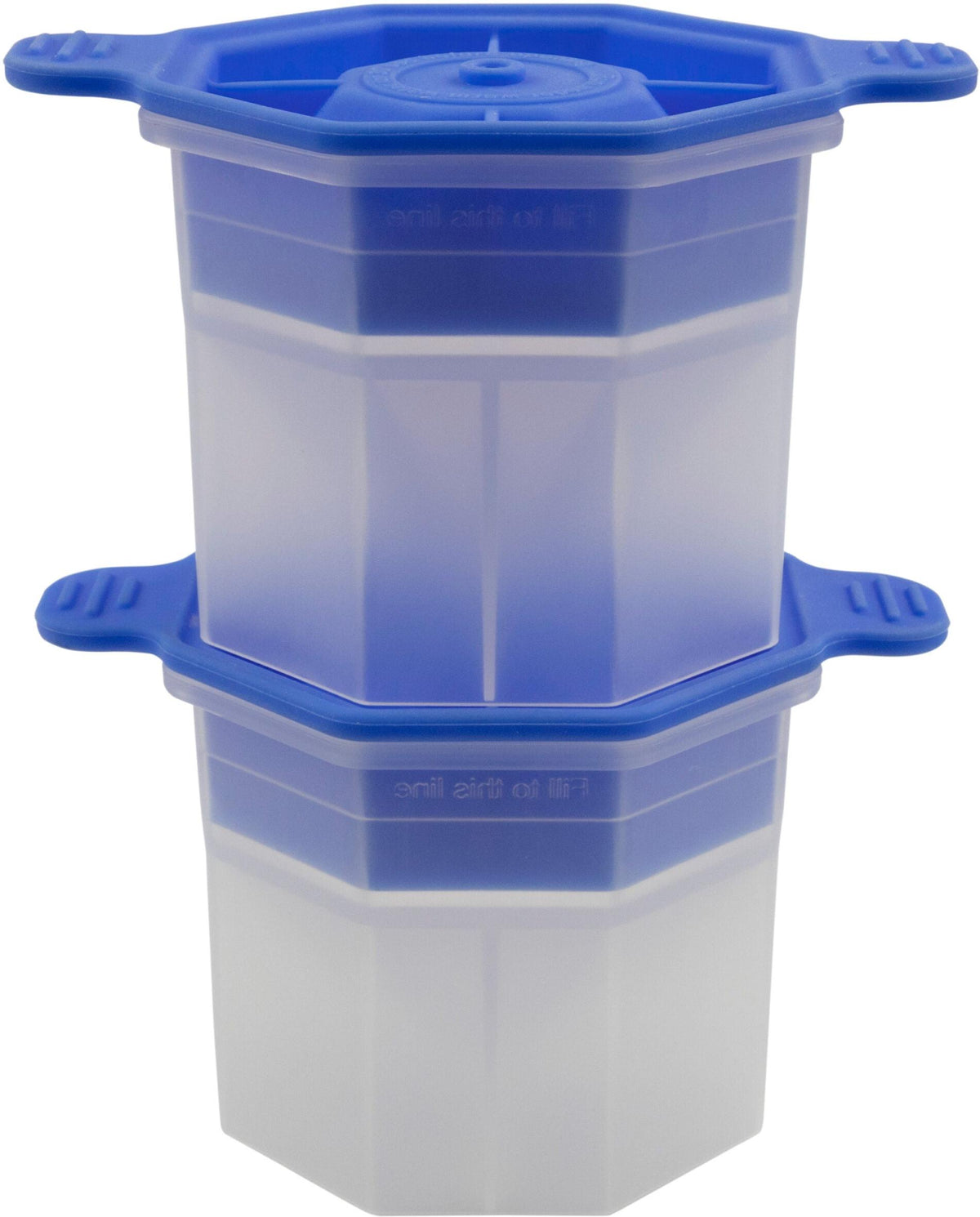 Tovolo - Faceted Diamond Capri Blue Ice Mold, Set of 2 - TV22088-304