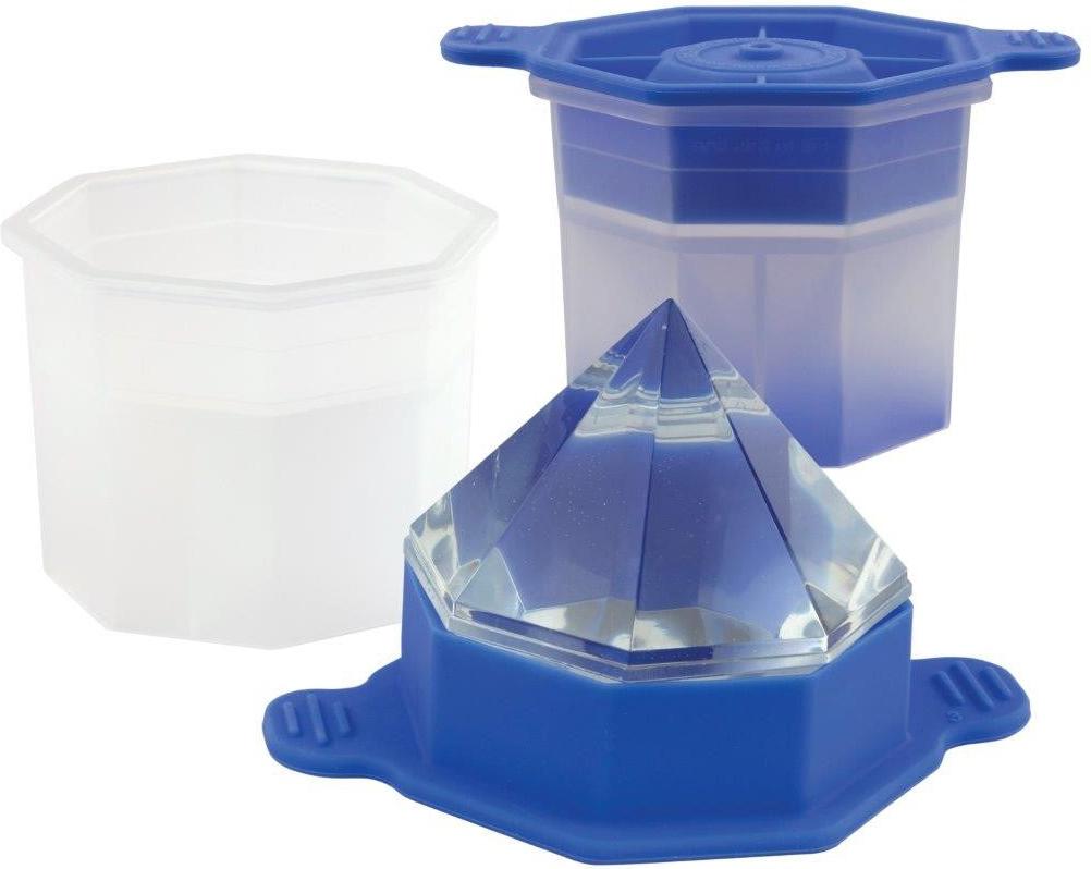 Tovolo - Faceted Diamond Capri Blue Ice Mold, Set of 2 - TV22088-304