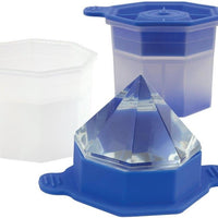 Tovolo - Faceted Diamond Capri Blue Ice Mold, Set of 2 - TV22088-304