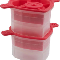 Tovolo - Faceted Heart Strawberry Ice Mold, Set of 2 - TV22089-405