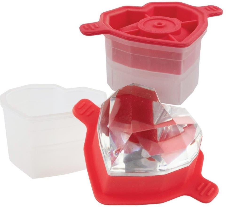 Tovolo - Faceted Heart Strawberry Ice Mold, Set of 2 - TV22089-405