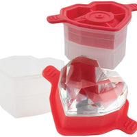 Tovolo - Faceted Heart Strawberry Ice Mold, Set of 2 - TV22089-405