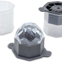 Tovolo - Faceted Sphere Charcoal Ice Mold, Set of 2 - TV22086-200