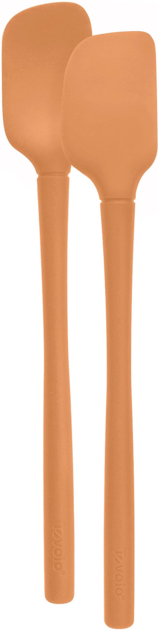 Tovolo - Flex-Core All Silicone Apricot Mini Spatula & Spoonula, Set of 2 - TV82-1000136