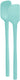 Tovolo - Flex-Core All Silicone Aqua Mini Spatula & Spoonula, Set of 2 - TV82-1000141