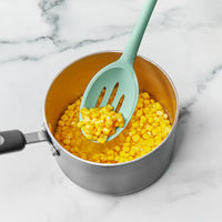 Tovolo - Flex-Core All Silicone Aqua Slotted Deep Spoon - TV82-1000990
