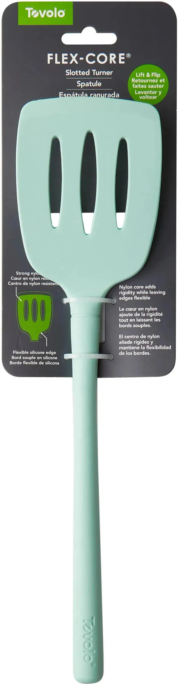 Tovolo - Flex-Core All Silicone Aqua Slotted Turner - TV82-1000996