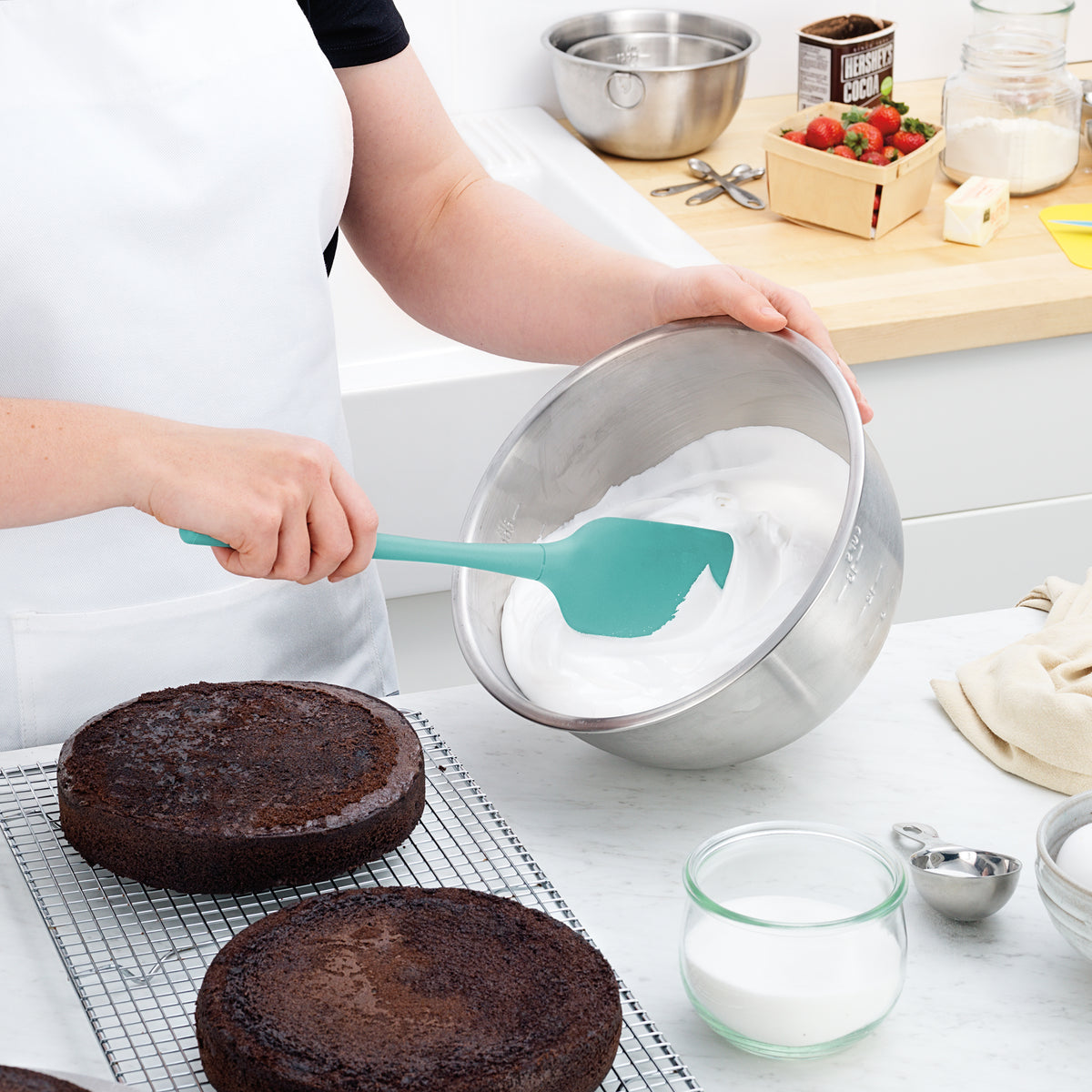 Tovolo - Flex-Core All Silicone Aqua Spatula - TV82-1000137