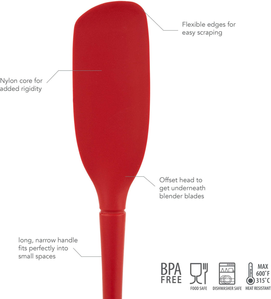 Tovolo - Flex-Core All Silicone Cayenne Blender Spatula - TV30096-400