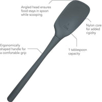Tovolo - Flex-Core All Silicone Charcoal Deep Spoon - TV81-22096