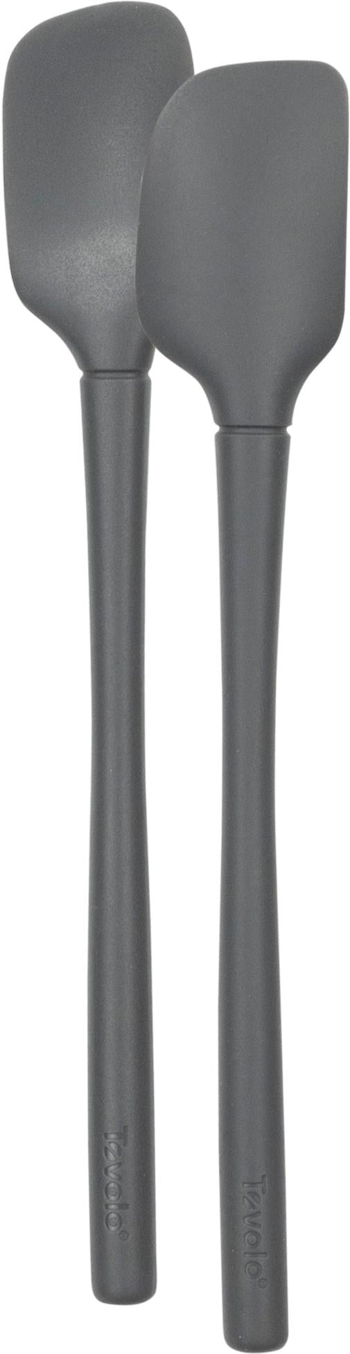 Tovolo - Flex-Core All Silicone Charcoal Mini Spatula & Spoonula, Set of 2 - TV81-17030C