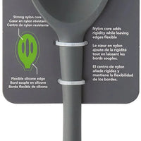 Tovolo - Flex-Core All Silicone Charcoal Slotted Deep Spoon - TV82-1000989
