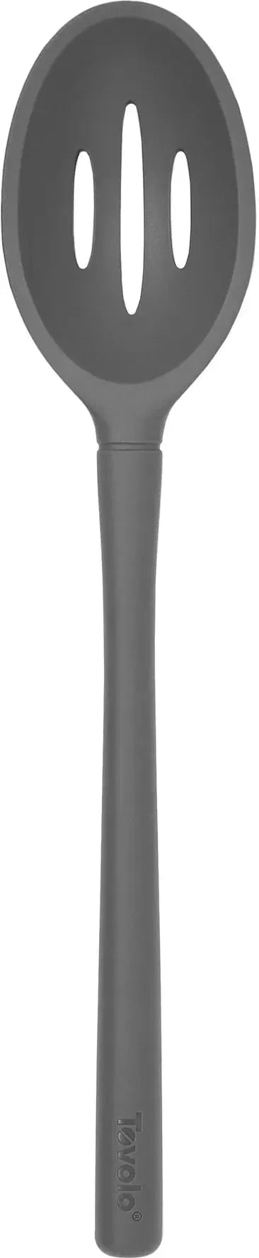Tovolo - Flex-Core All Silicone Charcoal Slotted Deep Spoon - TV82-1000989