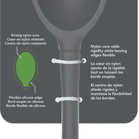 Tovolo - Flex-Core All Silicone Charcoal Small Deep Spoon - TV82-1001002