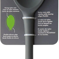 Tovolo - Flex-Core All Silicone Charcoal Solid Deep Spoon - TV82-1000992
