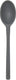 Tovolo - Flex-Core All Silicone Charcoal Solid Deep Spoon - TV82-1000992