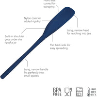 Tovolo - Flex-Core All Silicone Deep Indigo Jar Scraper - TV41007-300