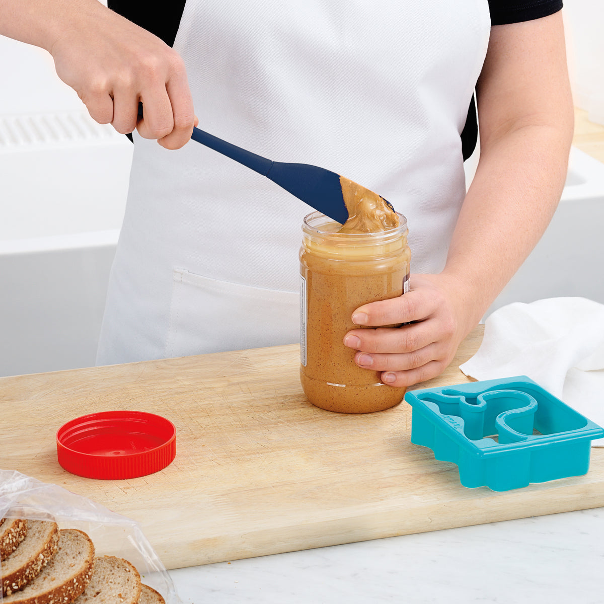 Tovolo - Flex-Core All Silicone Deep Indigo Jar Scraper - TV41007-300