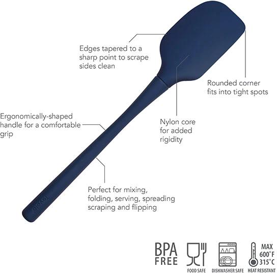 Tovolo - Flex-Core All Silicone Deep Indigo Spatula - TV30097-300