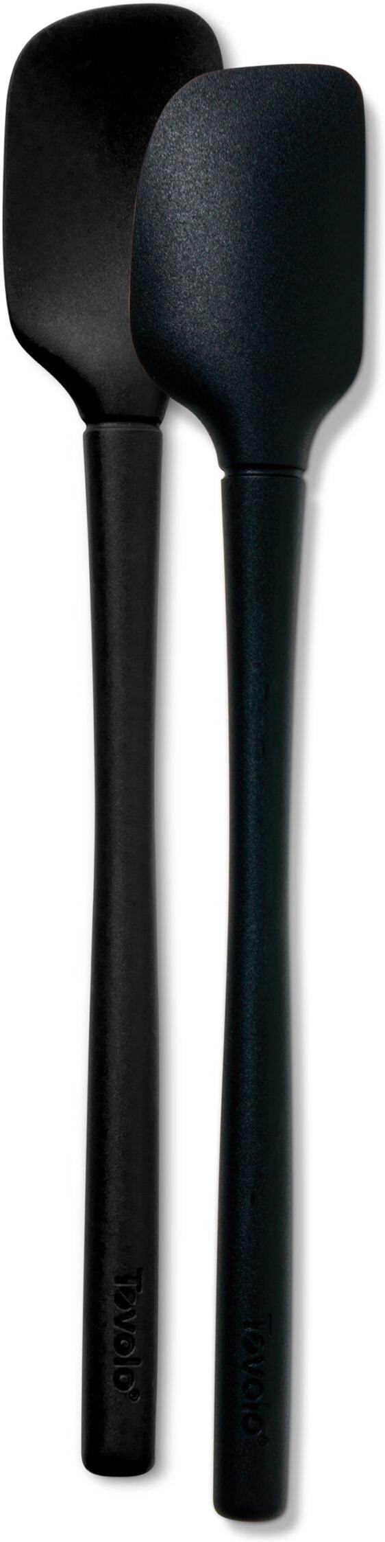 Tovolo - Flex-Core All Silicone Mini Black Spatula & Spoonula, Set of 2 - TV82-1000131