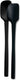 Tovolo - Flex-Core All Silicone Mini Black Spatula & Spoonula, Set of 2 - TV82-1000131