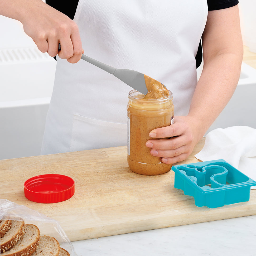 Tovolo - Flex-Core All Silicone Oyster Gray Jar Scraper - TV41008-201