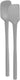 Tovolo - Flex-Core All Silicone Oyster Gray Mini Spatula & Spoonula, Set of 2 - TV60002-201