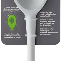 Tovolo - Flex-Core All Silicone Oyster Gray Slotted Deep Spoon - TV82-1001005