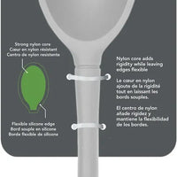 Tovolo - Flex-Core All Silicone Oyster Gray Small Deep Spoon - TV82-1001004
