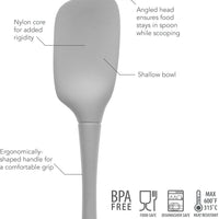Tovolo - Flex-Core All Silicone Oyster Gray Spoonula - TV44002-201