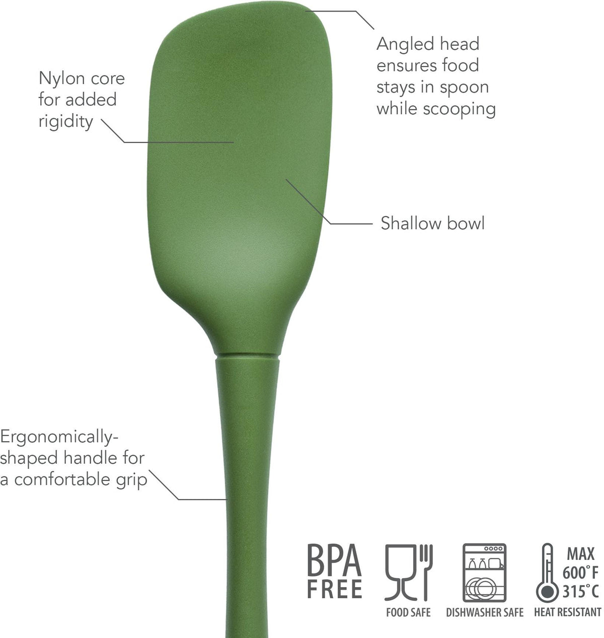 Tovolo - Flex-Core All Silicone Pesto Spoonula - TV44002-500