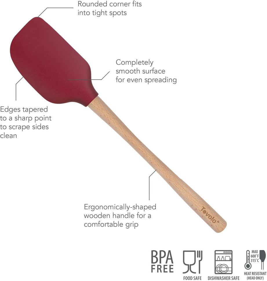 Tovolo - Flex-Core Wood Handle Cayenne Spatula - TV30099-400