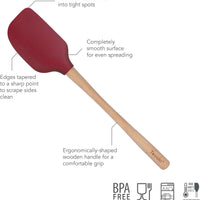 Tovolo - Flex-Core Wood Handle Cayenne Spatula - TV30099-400