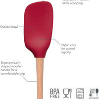 Tovolo - Flex-Core Wood Handle Cayenne Spoonula - TV44004-400