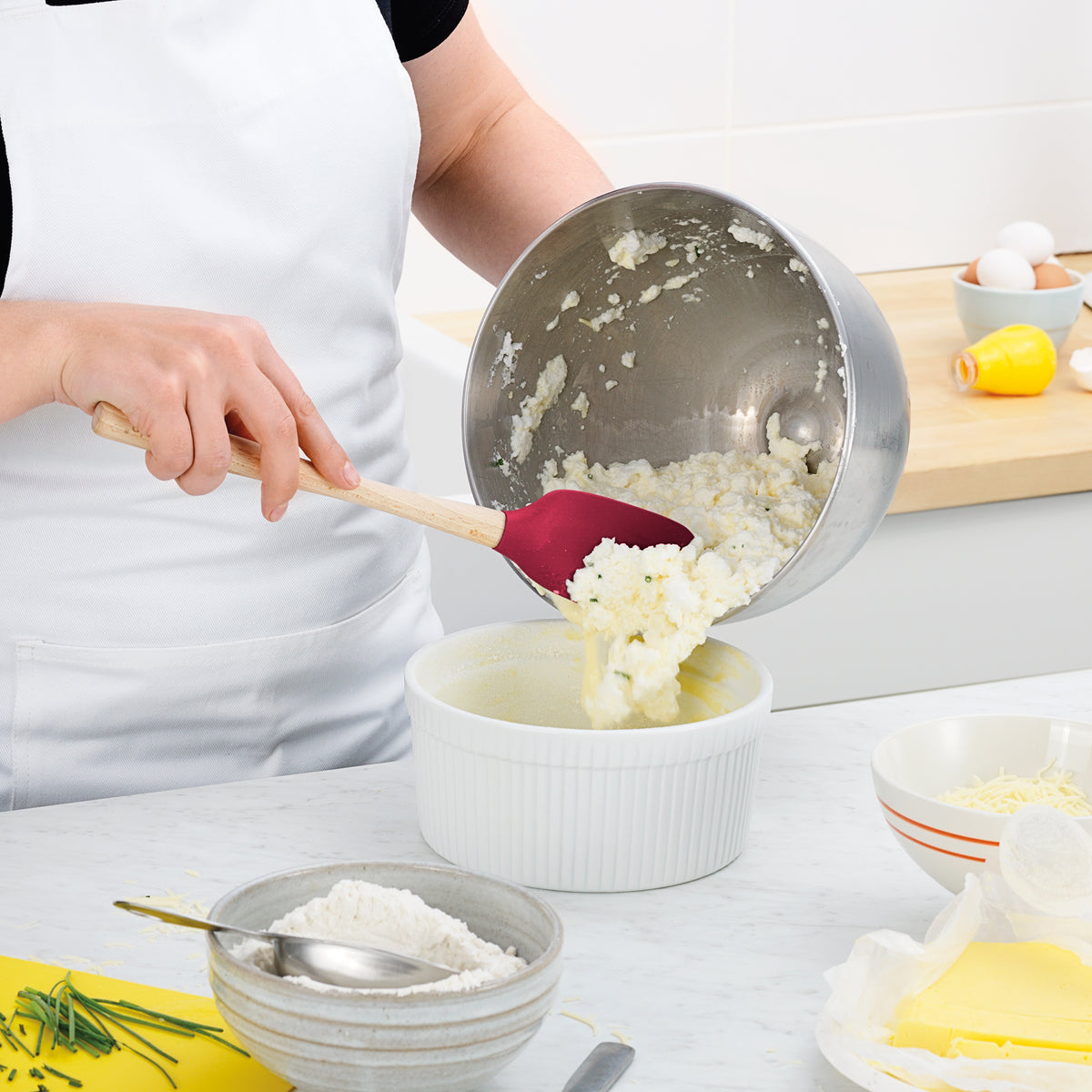 Tovolo - Flex-Core Wood Handle Cayenne Spoonula - TV44004-400