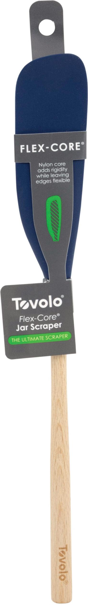 Tovolo - Flex-Core Wood Handle Deep Indigo Jar Scraper - TV41012-300