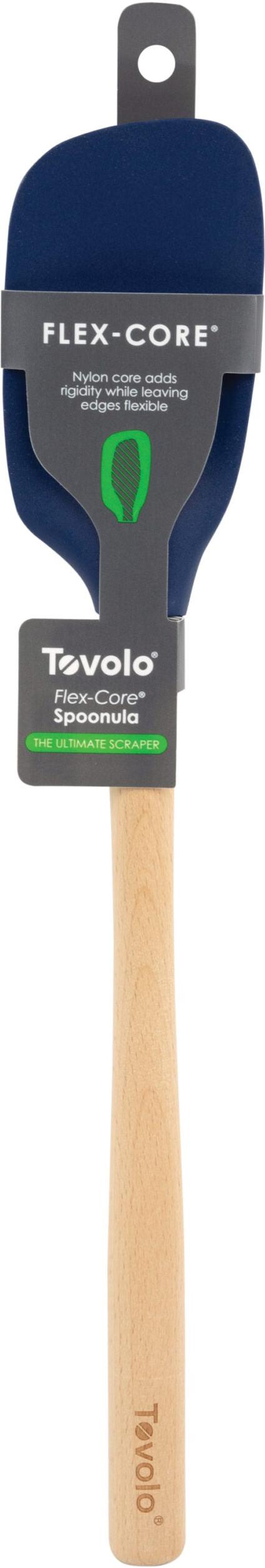 Tovolo - Flex-Core Wood Handle Deep Indigo Spoonula - TV44004-300