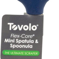 Tovolo - Flex-Core Wood Handle Mini Deep Indigo Spatula & Spoonula, Set of 2 - TV60005-300