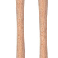 Tovolo - Flex-Core Wood Handle Mini Oyster Gray Spatula & Spoonula, Set of 2 - TV60006-201