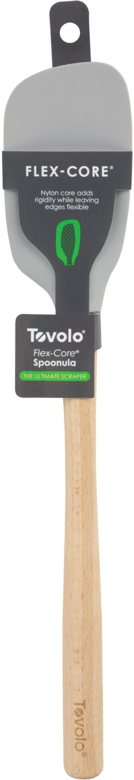 Tovolo - Flex-Core Wood Handle Oyster Gray Spoonula - TV44004-201