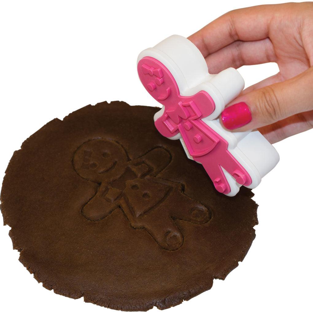 Tovolo - Fuchsia Ginger Girl Cookie Cutters, Set of 6 - TV81-3811