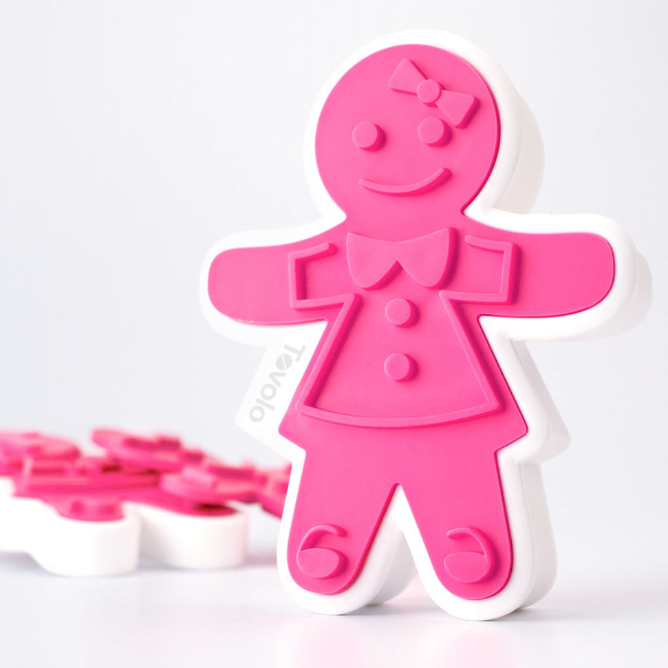 Tovolo - Fuchsia Ginger Girl Cookie Cutters, Set of 6 - TV81-3811